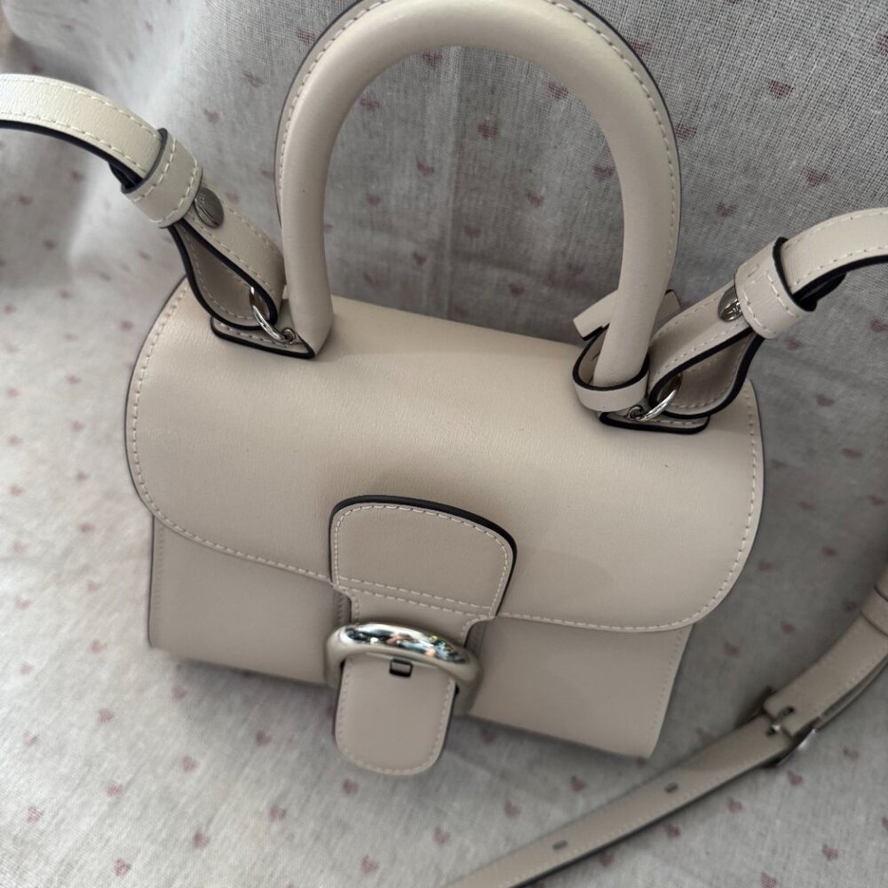 Delvaux Box Calfskin Mini Brillant Satchel Ivory - Picture 4 of 15